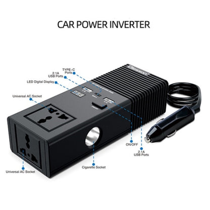 12V to 220V Car Power Inverter 200W Power Socket Car Cigarette Lighter Charger - Car Charger by PMC Jewellery | Online Shopping South Africa | PMC Jewellery | Buy Now Pay Later Mobicred