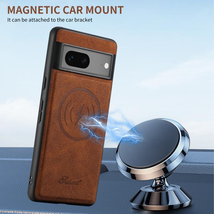 For Google Pixel 6 Suteni H16 Litchi Texture Leather Detachable Wallet Back Phone Case(Black) - Google Cases by Suteni | Online Shopping South Africa | PMC TechLife | Buy Now Pay Later Mobicred