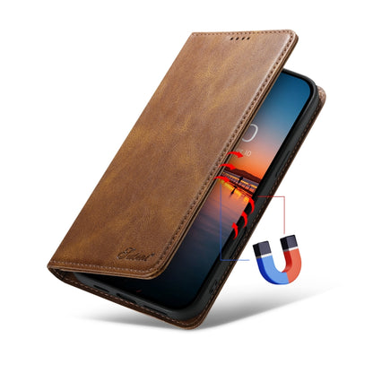 For iPhone 16 Pro Max Suteni J02 Oil Wax Wallet Leather Phone Case(Brown) - iPhone 16 Pro Max Cases by Suteni | Online Shopping South Africa | PMC Jewellery | Buy Now Pay Later Mobicred