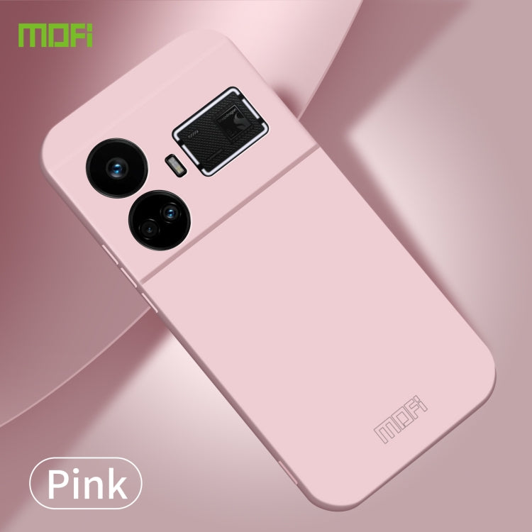 For Realme GT5 MOFI Qin Series Skin Feel All-inclusive PC Phone Case(Pink) - Realme Cases by MOFI | Online Shopping South Africa | PMC Jewellery