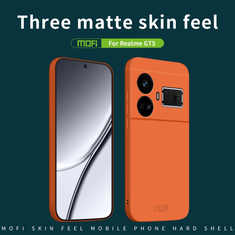 For Realme GT5 MOFI Qin Series Skin Feel All-inclusive PC Phone Case(Pink) - Realme Cases by MOFI | Online Shopping South Africa | PMC Jewellery