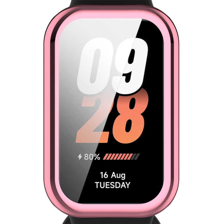 For Redmi Band 2 Full Package TPU Electroplated Watch Protective Case(Pink) - Watch Cases by PMC TechLife | Online Shopping South Africa | PMC TechLife | Buy Now Pay Later Mobicred