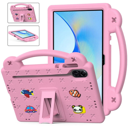 For Honor Pad X9 / X9 2024 Handle Kickstand Children EVA Shockproof Tablet Case(Pink) - Honor by PMC Jewellery | Online Shopping South Africa | PMC Jewellery | Buy Now Pay Later Mobicred