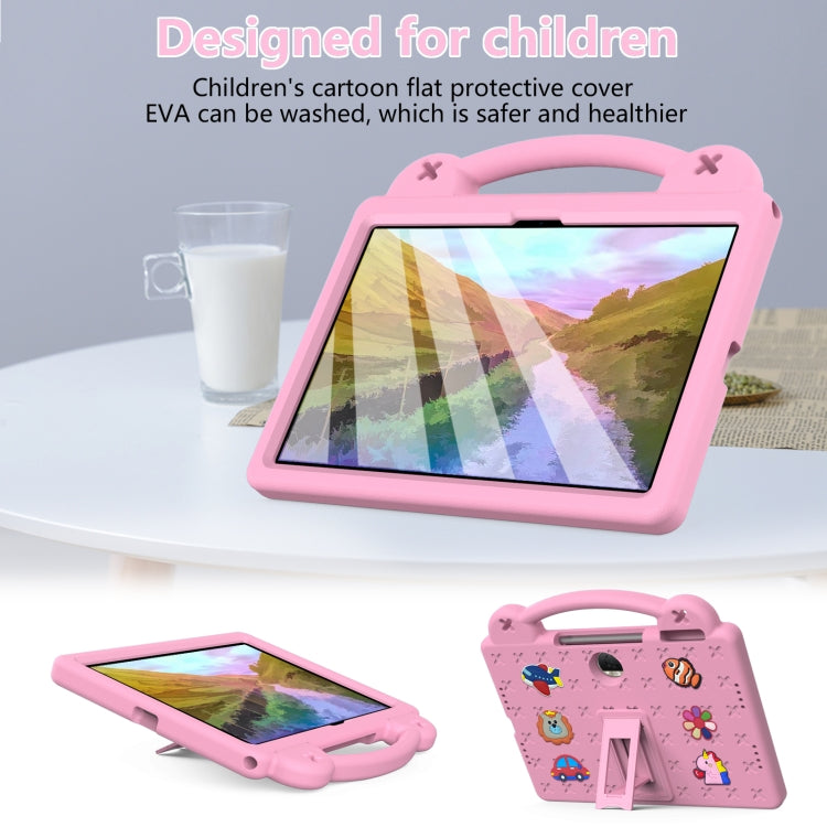 For Honor Pad 9 2023 12.1 Handle Kickstand Children EVA Shockproof Tablet Case(Pink) - Honor by PMC Jewellery | Online Shopping South Africa | PMC Jewellery | Buy Now Pay Later Mobicred