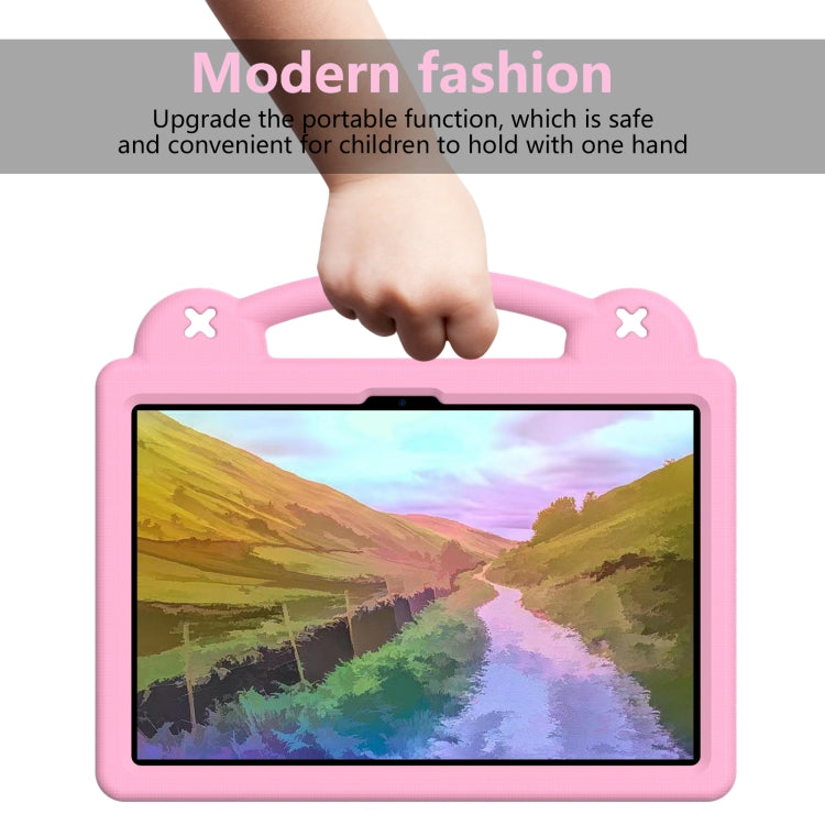 For Honor Pad 9 2023 12.1 Handle Kickstand Children EVA Shockproof Tablet Case(Pink) - Honor by PMC Jewellery | Online Shopping South Africa | PMC Jewellery | Buy Now Pay Later Mobicred