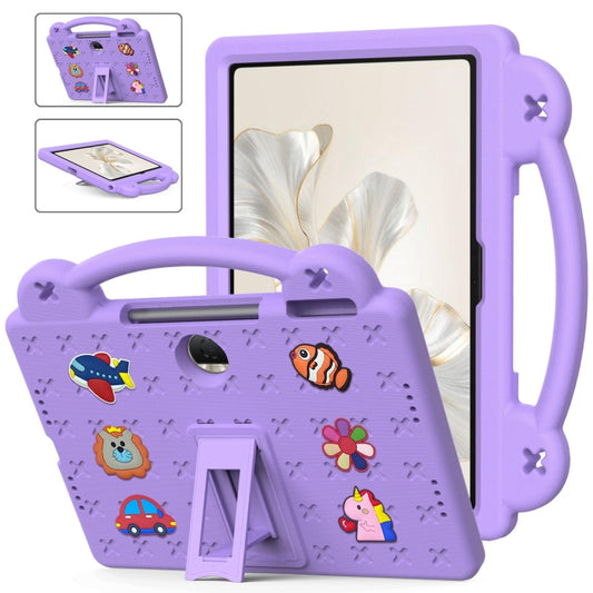 For Honor Pad 9 2023 12.1 Handle Kickstand Children EVA Shockproof Tablet Case(Light Purple) - Honor by PMC Jewellery | Online Shopping South Africa | PMC Jewellery | Buy Now Pay Later Mobicred