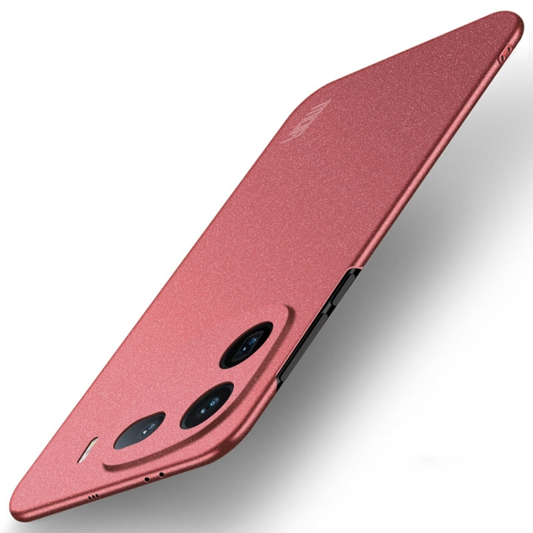 For vivo iQOO 12 MOFI Fandun Series Frosted PC Ultra-thin All-inclusive Phone Case(Red) - vivo Cases by MOFI | Online Shopping South Africa | PMC Jewellery | Buy Now Pay Later Mobicred