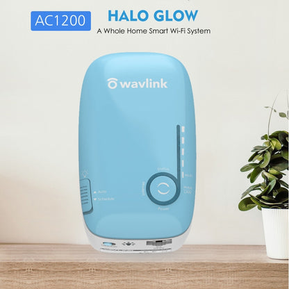 WAVLINK WN576K1 AC1200 Household WiFi Router Network Extender Dual Band Wireless Repeater, Plug:UK Plug (Blue) - Wireless Routers by WAVLINK | Online Shopping South Africa | PMC Jewellery | Buy Now Pay Later Mobicred