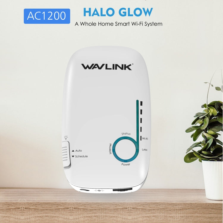 WAVLINK WN576K1 AC1200 Household WiFi Router Network Extender Dual Band Wireless Repeater, Plug:UK Plug (White) - Wireless Routers by WAVLINK | Online Shopping South Africa | PMC Jewellery | Buy Now Pay Later Mobicred