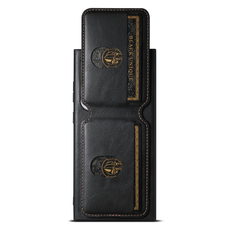 For Samsung Galaxy S24+ 5G Suteni H02 Leather Wallet Stand Back Phone Case(Black) - Galaxy S24+ 5G Cases by Suteni | Online Shopping South Africa | PMC Jewellery | Buy Now Pay Later Mobicred