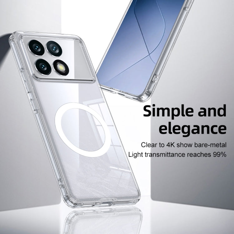 For Xiaomi 14 Ultra MagSafe Armor Clear TPU Hybrid PC Phone Case(Transparent) - 14 Ultra Cases by PMC Jewellery | Online Shopping South Africa | PMC Jewellery