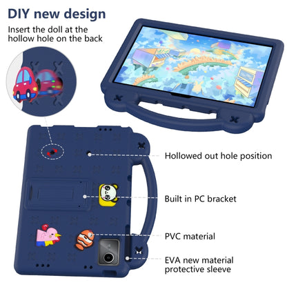 For Lenovo Tab M11 / Xiaoxin Pad 2024 Handle Kickstand Children EVA Shockproof Tablet Case(Navy Blue) - Lenovo by PMC Jewellery | Online Shopping South Africa | PMC Jewellery | Buy Now Pay Later Mobicred