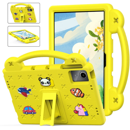 For Lenovo P11 Plus J607F / Xiaoxin Pad 11 Handle Kickstand Children EVA Shockproof Tablet Case(Yellow) - Lenovo by PMC Jewellery | Online Shopping South Africa | PMC Jewellery | Buy Now Pay Later Mobicred