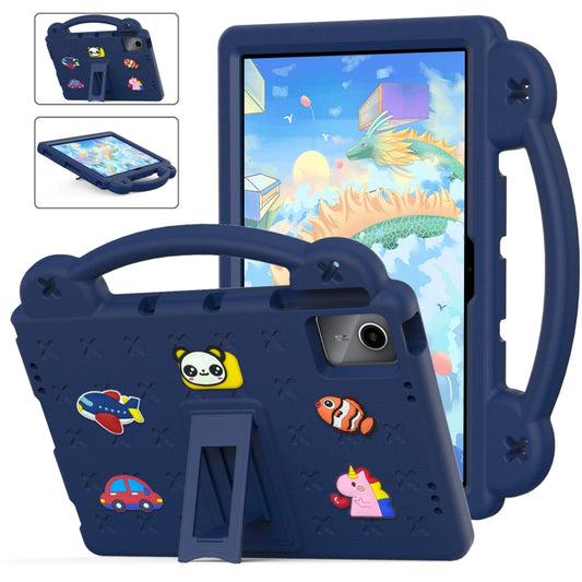 For Lenovo P11 Plus J607F / Xiaoxin Pad 11 Handle Kickstand Children EVA Shockproof Tablet Case(Navy Blue) - Lenovo by PMC Jewellery | Online Shopping South Africa | PMC Jewellery | Buy Now Pay Later Mobicred