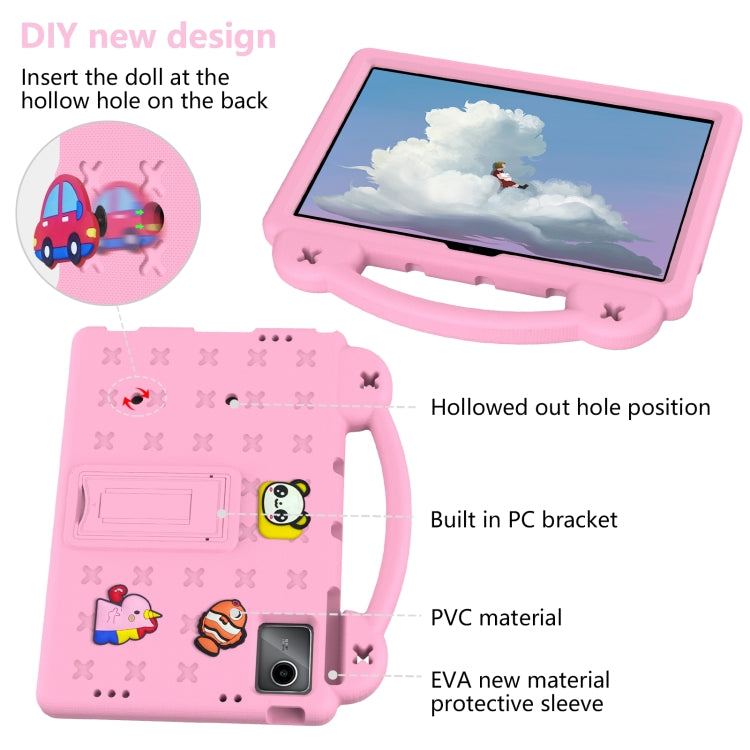 For DOOGEE T30 Pro 11 2023 Handle Kickstand Children EVA Shockproof Tablet Case(Pink) - Others by PMC Jewellery | Online Shopping South Africa | PMC Jewellery | Buy Now Pay Later Mobicred