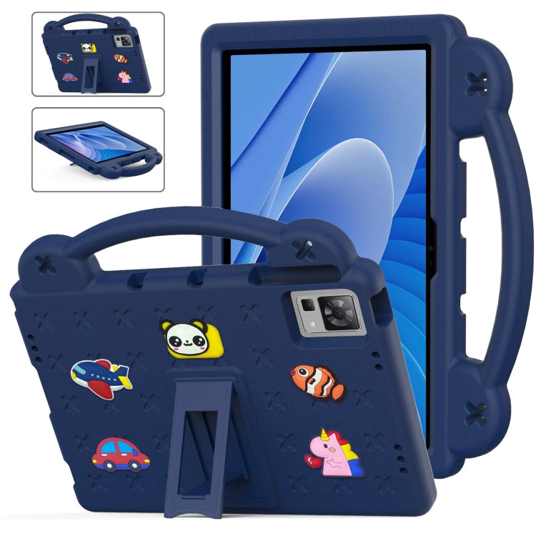 For DOOGEE T30 Pro 11 2023 Handle Kickstand Children EVA Shockproof Tablet Case(Navy Blue) - Others by PMC Jewellery | Online Shopping South Africa | PMC Jewellery | Buy Now Pay Later Mobicred