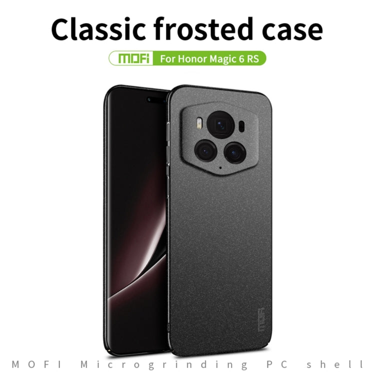 For Honor Magic6 RSR MOFI Fandun Series Frosted PC Ultra-thin All-inclusive Phone Case(Blue) - Honor Cases by MOFI | Online Shopping South Africa | PMC Jewellery | Buy Now Pay Later Mobicred