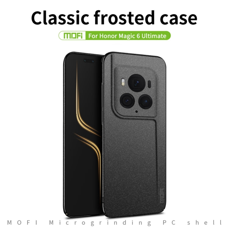 For Honor Magic6 Ultimate MOFI Fandun Series Frosted PC Ultra-thin All-inclusive Phone Case(Black) - Honor Cases by MOFI | Online Shopping South Africa | PMC Jewellery | Buy Now Pay Later Mobicred