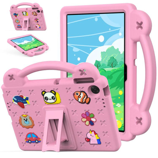 For Lenovo Tab TB-311 / WIFI 10.1 2025 Handle Kickstand Children EVA Shockproof Tablet Case(Pink) - Lenovo by PMC Jewellery | Online Shopping South Africa | PMC Jewellery | Buy Now Pay Later Mobicred