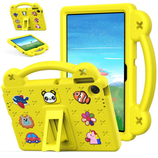 For Lenovo Tab TB-311 / WIFI 10.1 2025 Handle Kickstand Children EVA Shockproof Tablet Case(Yellow) - Lenovo by PMC Jewellery | Online Shopping South Africa | PMC Jewellery | Buy Now Pay Later Mobicred