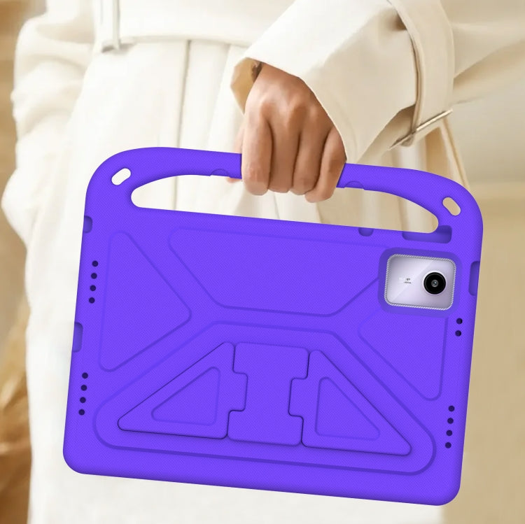For Amazon Fire Max 11 2023 Handle EVA Shockproof Tablet Case with Holder(Purple) - Amazon by PMC TechLife | Online Shopping South Africa | PMC TechLife | Buy Now Pay Later Mobicred