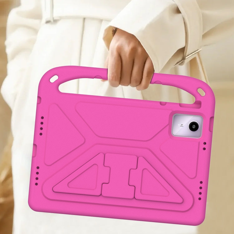 For Amazon Fire Max 11 2023 Handle EVA Shockproof Tablet Case with Holder(Rose Red) - Amazon by PMC TechLife | Online Shopping South Africa | PMC TechLife | Buy Now Pay Later Mobicred
