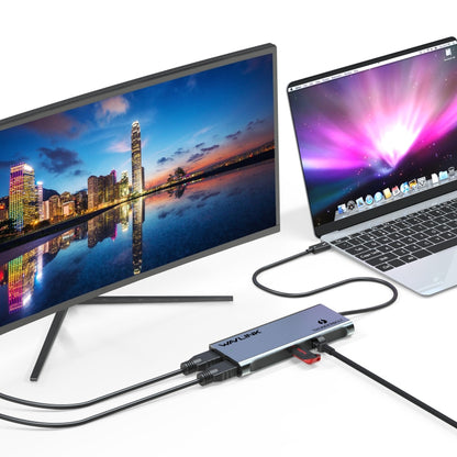 WAVLINK WL-UTD05 Multi-Function 4-in-1 Extender Type-C to DP Thunderbolt 3 Connector 4K Transfer - USB HUB by WAVLINK | Online Shopping South Africa | PMC Jewellery | Buy Now Pay Later Mobicred