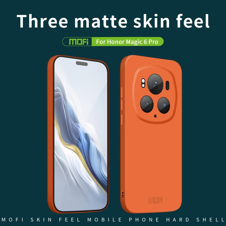 For Honor Magic6 Pro MOFI Qin Series Skin Feel All-inclusive PC Phone Case(Gray) - Honor Cases by MOFI | Online Shopping South Africa | PMC TechLife | Buy Now Pay Later Mobicred