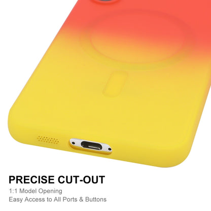 For Samsung Galaxy S24 5G ENKAY Hat-Prince MagSafe Rainbow Gradient Silicone Phone Case with Lens Film(Green Blue) - Galaxy S24 5G Cases by ENKAY | Online Shopping South Africa | PMC Jewellery