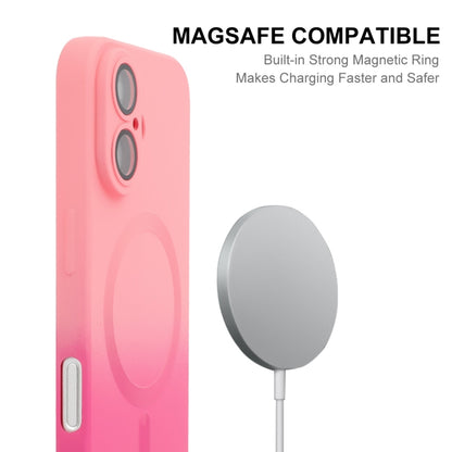 For iPhone 16 Plus ENKAY Hat-Prince MagSafe Rainbow Gradient Silicone Phone Case with Lens Film(Pink Rose) - iPhone 16 Plus Cases by ENKAY | Online Shopping South Africa | PMC Jewellery | Buy Now Pay Later Mobicred