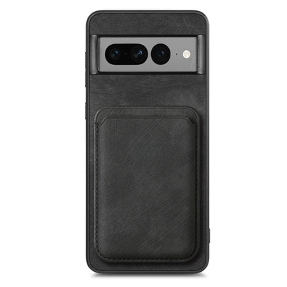 For Google Pixel 7 Pro Retro Leather Card Bag Magnetic Phone Case(Black) - Google Cases by PMC Jewellery | Online Shopping South Africa | PMC Jewellery