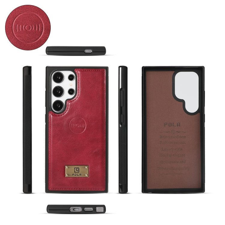 For Samsung Galaxy S24 Ultra 5G Multi-functional Zipper Wallet Leather Phone Case(Red) - Galaxy S24 Ultra 5G Cases by PMC Jewellery | Online Shopping South Africa | PMC Jewellery | Buy Now Pay Later Mobicred