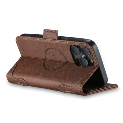 For iPhone 14 Pro SUTENI J07 Multifunctional Horizontal Flip Magsafe Leather Phone Case(Brown) - iPhone 14 Pro Cases by Suteni | Online Shopping South Africa | PMC Jewellery | Buy Now Pay Later Mobicred