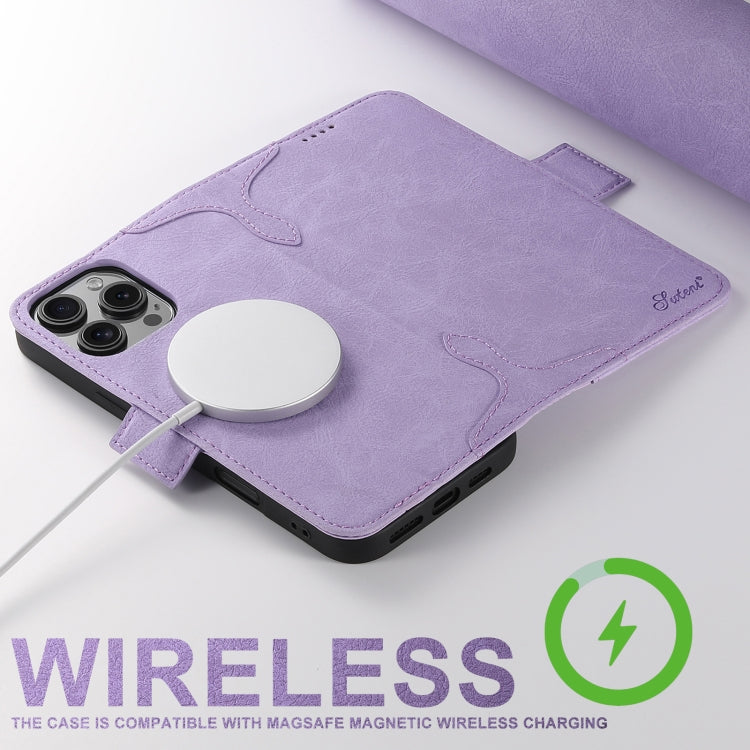 For iPhone 16 Plus SUTENI J07 Multifunctional Horizontal Flip Magsafe Leather Phone Case(Purple) - iPhone 16 Plus Cases by Suteni | Online Shopping South Africa | PMC Jewellery | Buy Now Pay Later Mobicred