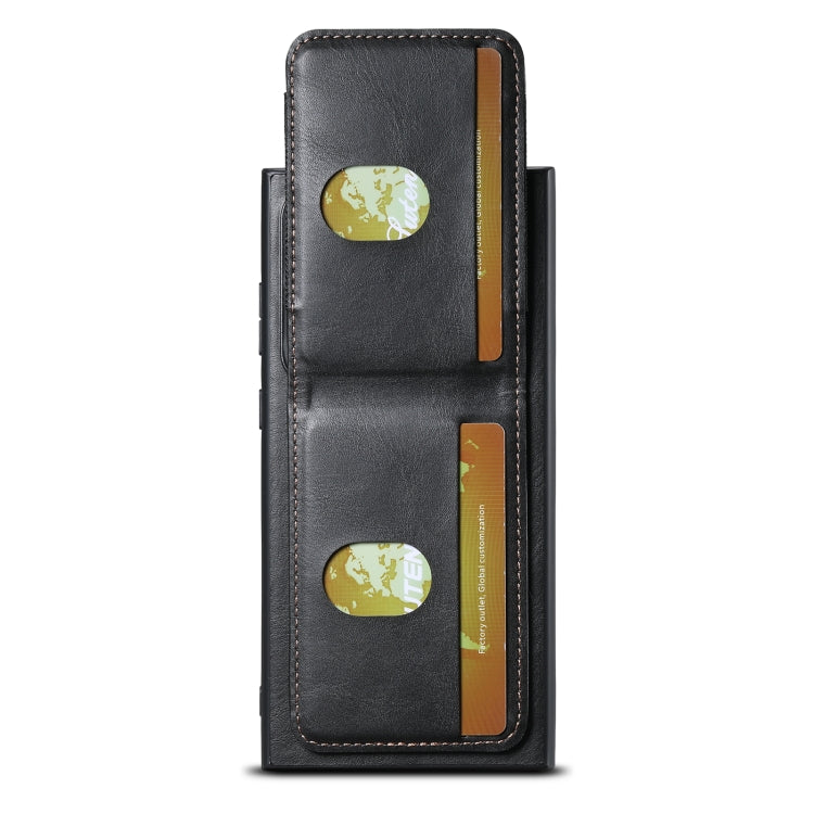 For Samsung Galaxy S24 Ultra 5G Suteni H03 Oil Wax Leather Wallet Stand Back Phone Case(Black) - Galaxy S24 Ultra 5G Cases by Suteni | Online Shopping South Africa | PMC Jewellery | Buy Now Pay Later Mobicred