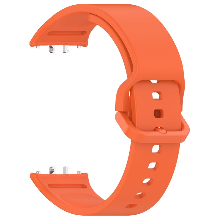 For Samsung Galaxy Fit 3 SM-R390 Solid Color Buckle Silicone Watch Band(Orange) - Watch Bands by PMC Jewellery | Online Shopping South Africa | PMC Jewellery