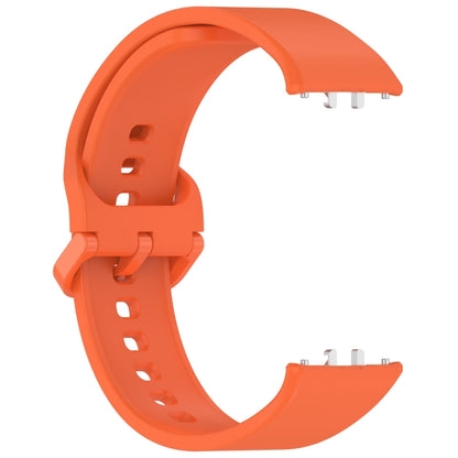 For Samsung Galaxy Fit 3 SM-R390 Solid Color Buckle Silicone Watch Band(Orange) - Watch Bands by PMC Jewellery | Online Shopping South Africa | PMC Jewellery