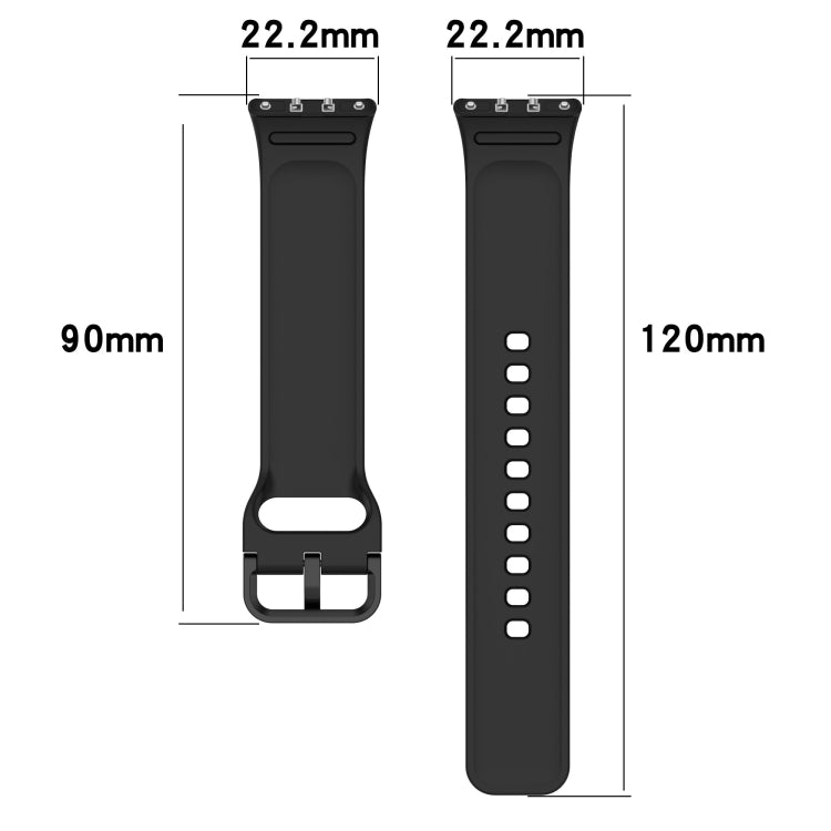 For Samsung Galaxy Fit 3 SM-R390 Solid Color Buckle Silicone Watch Band(Dark Green) - Watch Bands by PMC Jewellery | Online Shopping South Africa | PMC Jewellery