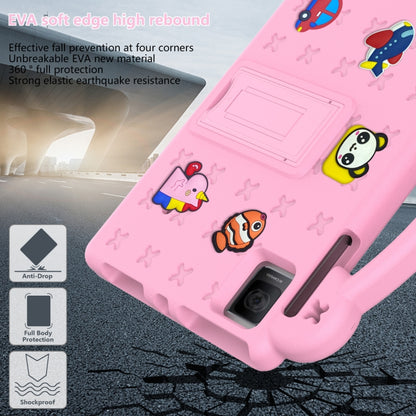 For Blackview Oscal Pad 15 2023 10.36/Tab 11 Handle Kickstand Children EVA Shockproof Tablet Case(Pink) - Others by PMC Jewellery | Online Shopping South Africa | PMC Jewellery