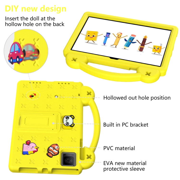 For Blackview Oscal Pad 15 2023 10.36/Tab 11 Handle Kickstand Children EVA Shockproof Tablet Case(Yellow) - Others by PMC Jewellery | Online Shopping South Africa | PMC Jewellery | Buy Now Pay Later Mobicred