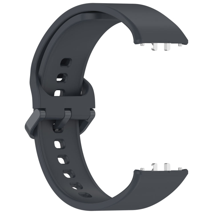 For Samsung Galaxy Fit 3 Solid Color Colorful Buckle Silicone Watch Band(Gray) - Watch Bands by PMC Jewellery | Online Shopping South Africa | PMC Jewellery