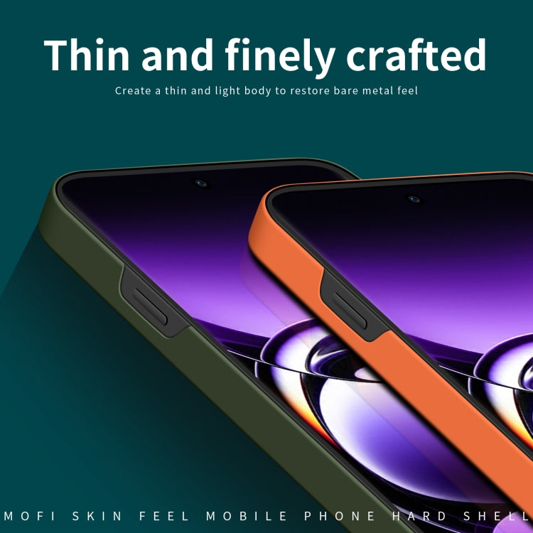 For OPPO Find X7 Ultra MOFI Qin Series Skin Feel All-inclusive PC Phone Case(Orange) - Find X7 Ultra Cases by MOFI | Online Shopping South Africa | PMC Jewellery