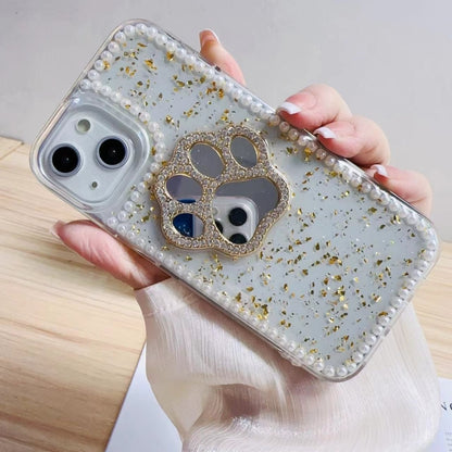 For iPhone 15 Pro Max Cat Claw Mirror TPU Phone Case(Silver) - iPhone 15 Pro Max Cases by PMC Jewellery | Online Shopping South Africa | PMC Jewellery