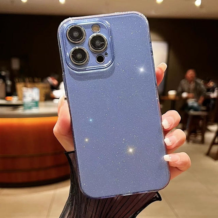 For iPhone 16 Pro Max Jelly Glitter Solid Color TPU Phone Case(Blue) - free shipping - PMC TechLife - Order now!