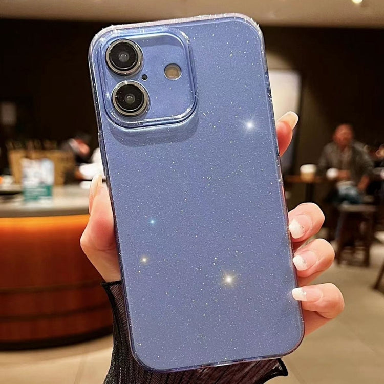 For iPhone 16 Plus Jelly Glitter Solid Color TPU Phone Case(Blue) - iPhone 16 Plus Cases by PMC TechLife | Online Shopping South Africa | PMC TechLife | Buy Now Pay Later Mobicred