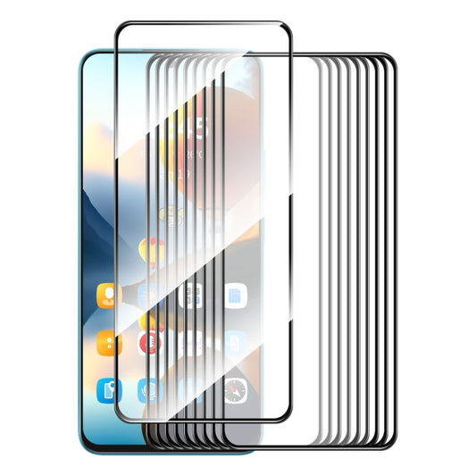 For Tecno Spark 20 Pro 10pcs ENKAY Full Glue High Aluminum-silicon Tempered Glass Film - Tecno Tempered Glass by ENKAY | Online Shopping South Africa | PMC Jewellery | Buy Now Pay Later Mobicred