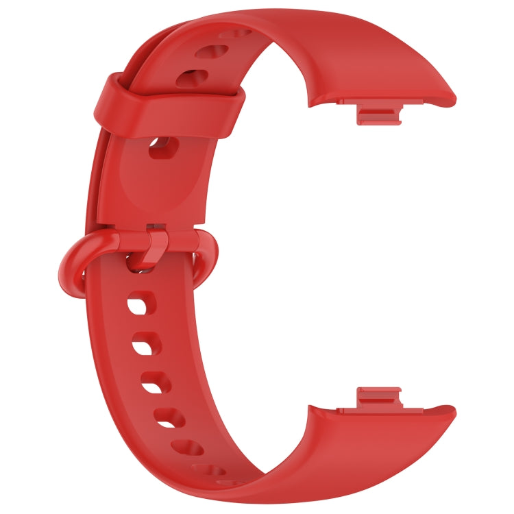 For Xiaomi  Mi Band 8 Pro Solid Color Colorful Buckle Silicone Watch Band(Red) - Watch Bands by PMC Jewellery | Online Shopping South Africa | PMC Jewellery