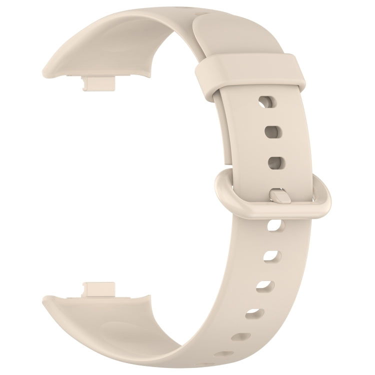 For Xiaomi  Mi Band 8 Pro Solid Color Colorful Buckle Silicone Watch Band(Ivory White) - Watch Bands by PMC Jewellery | Online Shopping South Africa | PMC Jewellery