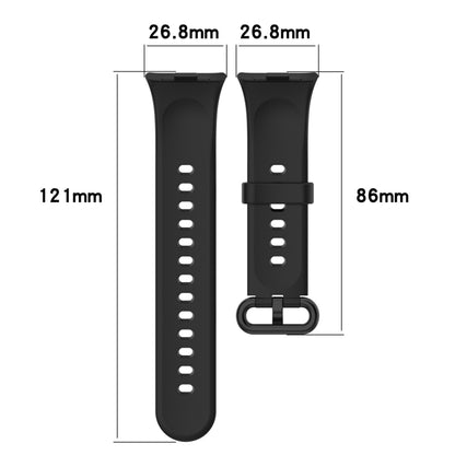 For Xiaomi  Mi Band 8 Pro Solid Color Colorful Buckle Silicone Watch Band(Dark Green) - Watch Bands by PMC Jewellery | Online Shopping South Africa | PMC Jewellery