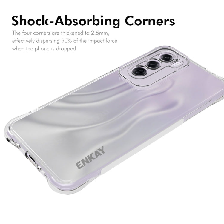 For OPPO Reno12 Pro Global ENKAY Clear TPU Shockproof Anti-slip Phone Case - OPPO Cases by ENKAY | Online Shopping South Africa | PMC Jewellery | Buy Now Pay Later Mobicred